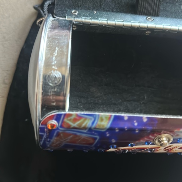 NWOT Rare Vintage Las Vegas License Plate Clutch with Swarovski Rhinestones - Picture 8 of 16